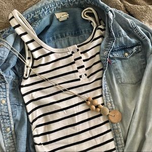 Striped Maternity Maxi Dress Size Small